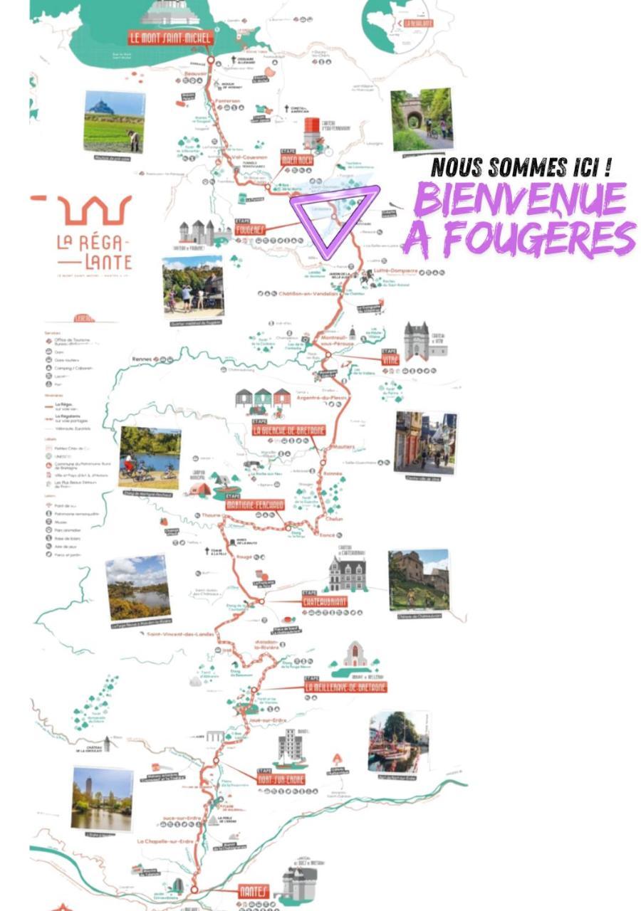 L'Ecrin Medieval Fougères Екстериор снимка